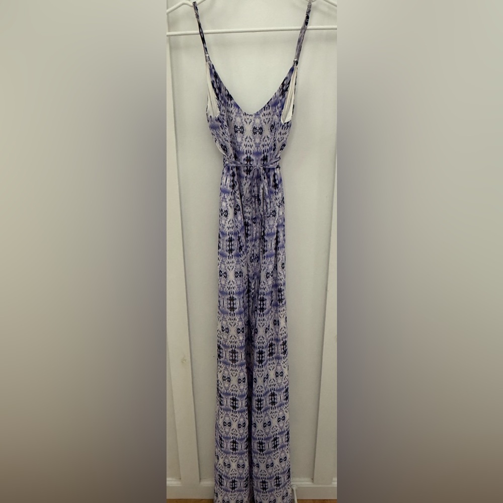 Charlie Jade Purple and Black Patterned Dress